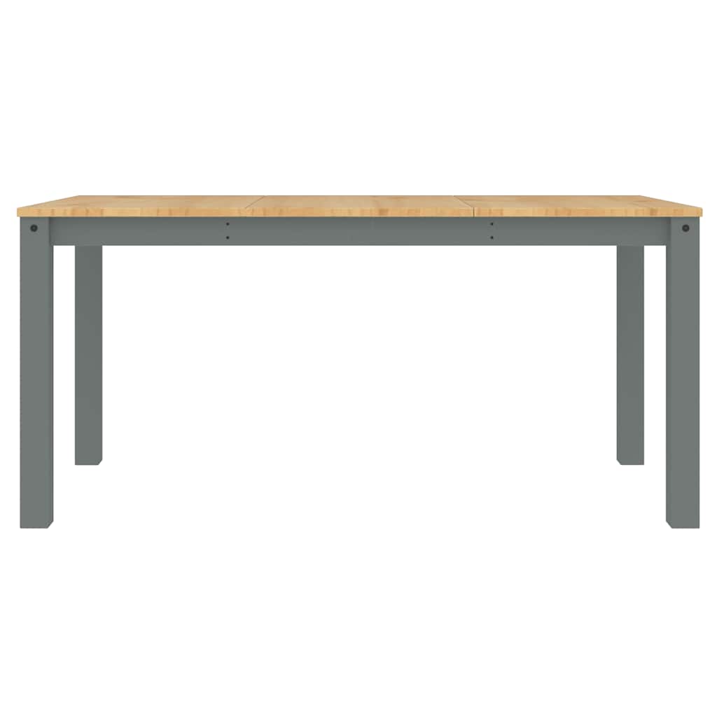 Set de sufragerie din 4 piese Panama din lemn masiv de pin gri GartenMobel Dekor