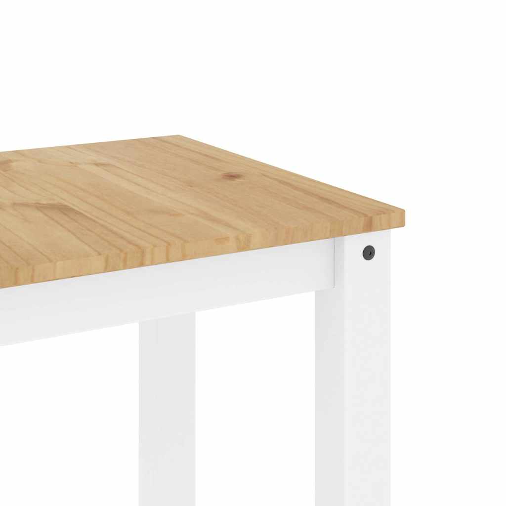 Set de sufragerie din 5 piese Panama din lemn masiv de pin alb GartenMobel Dekor
