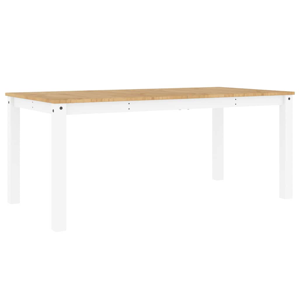 Set de sufragerie din 5 piese Panama din lemn masiv de pin alb GartenMobel Dekor