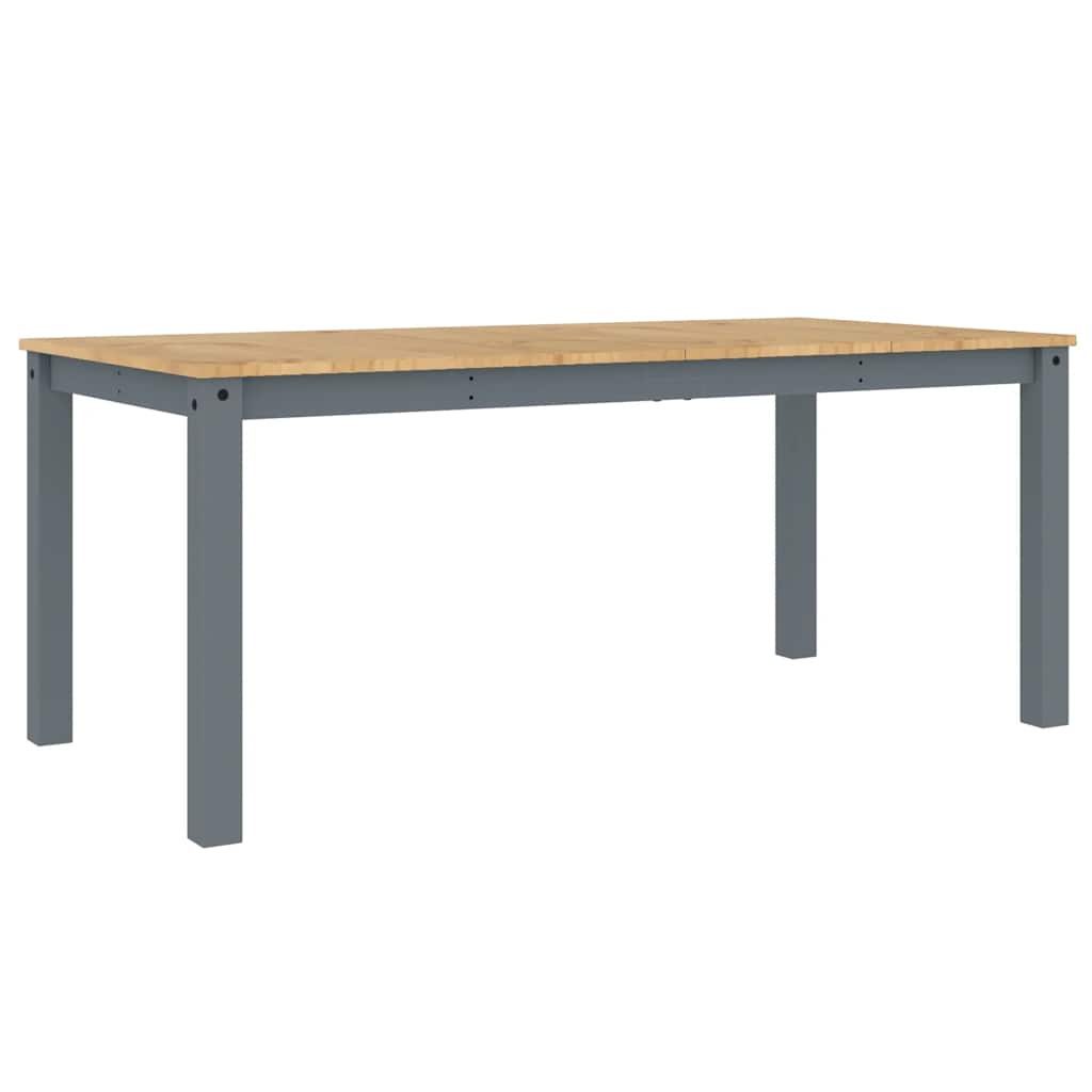 Set de sufragerie din 5 piese Panama din lemn masiv de pin gri GartenMobel Dekor