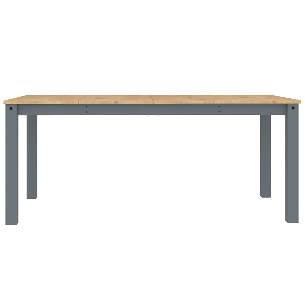 Set de sufragerie din 5 piese Panama din lemn masiv de pin gri GartenMobel Dekor