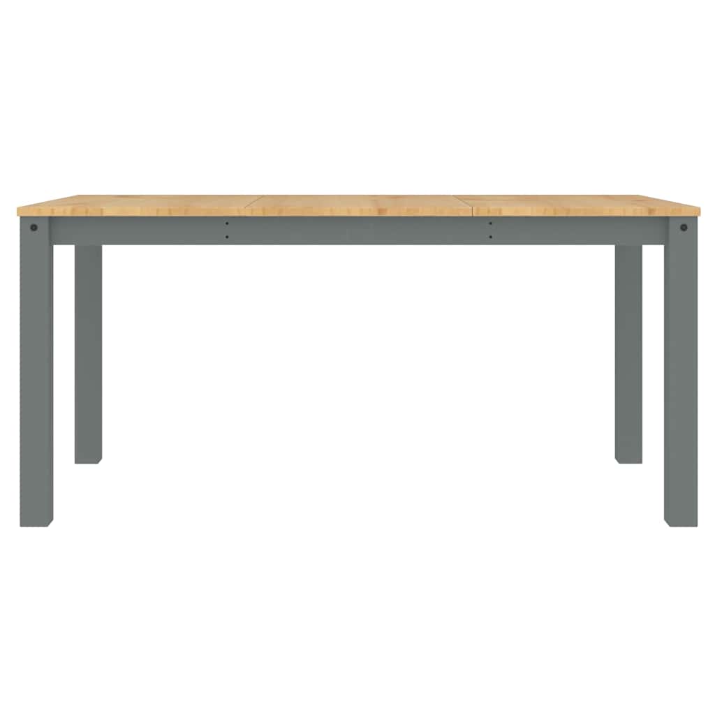 Set de sufragerie din 5 piese Panama din lemn masiv de pin gri GartenMobel Dekor