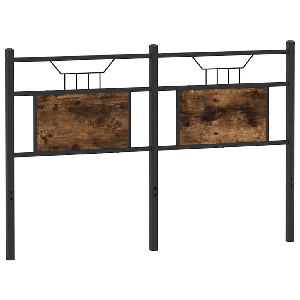 Tăblie stejar afumat 137 cm Lemn și oțel prelucrat GartenMobel Dekor