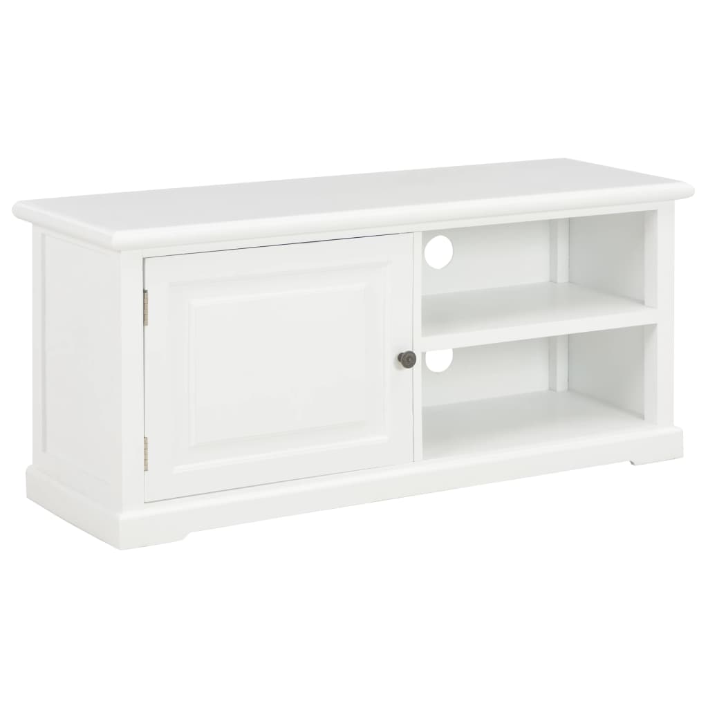 Comodă TV, alb, 90x30x40 cm, lemn GartenMobel Dekor