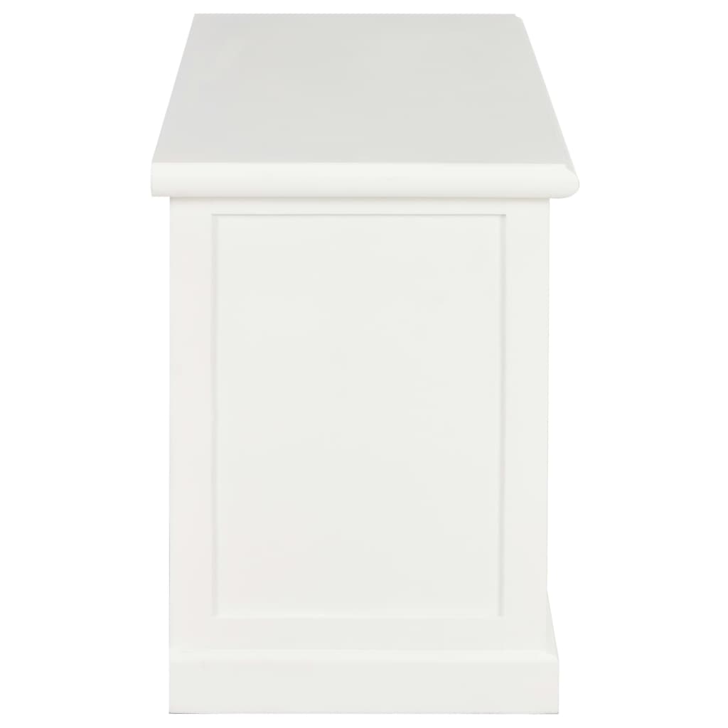 Comodă TV, alb, 90x30x40 cm, lemn GartenMobel Dekor