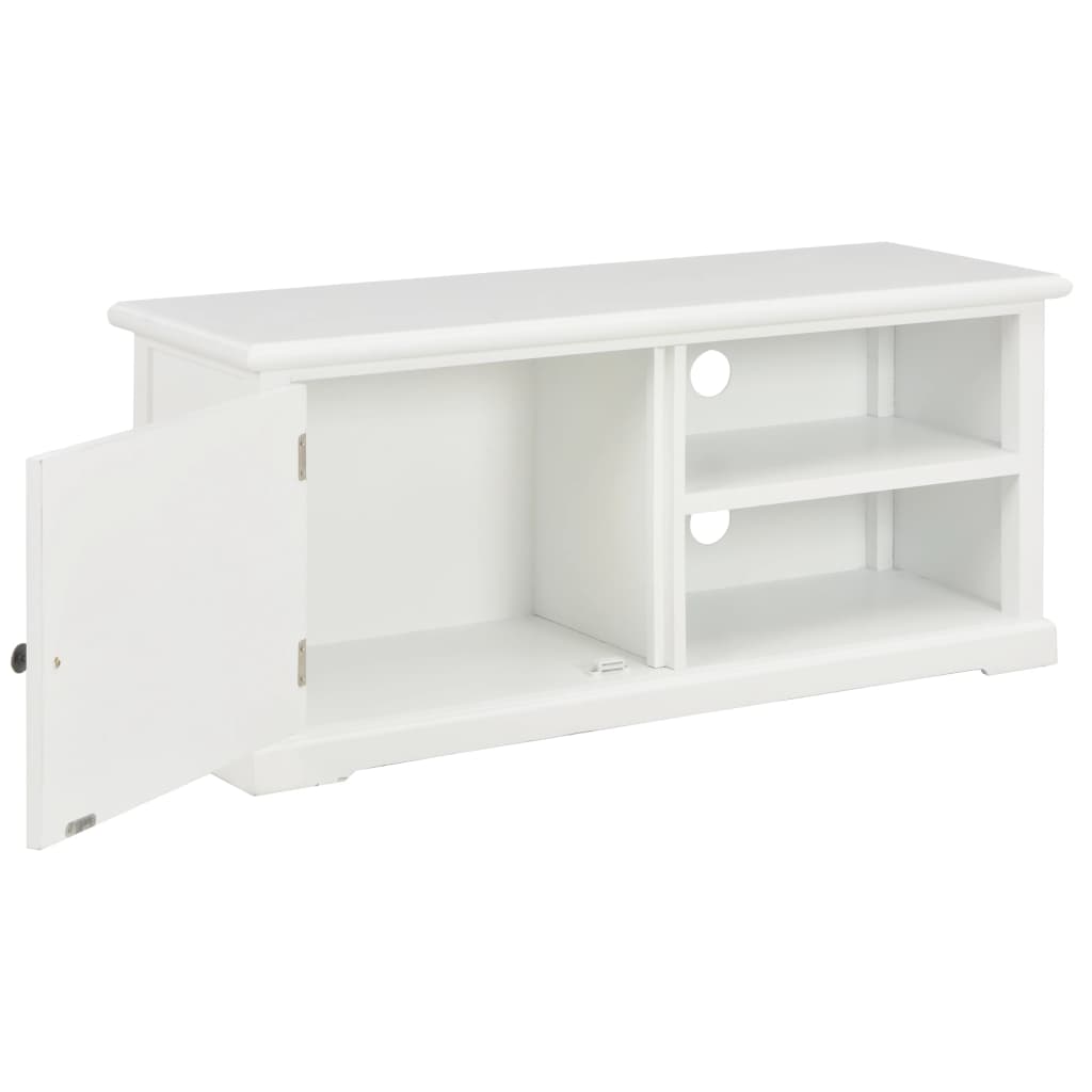 Comodă TV, alb, 90x30x40 cm, lemn GartenMobel Dekor
