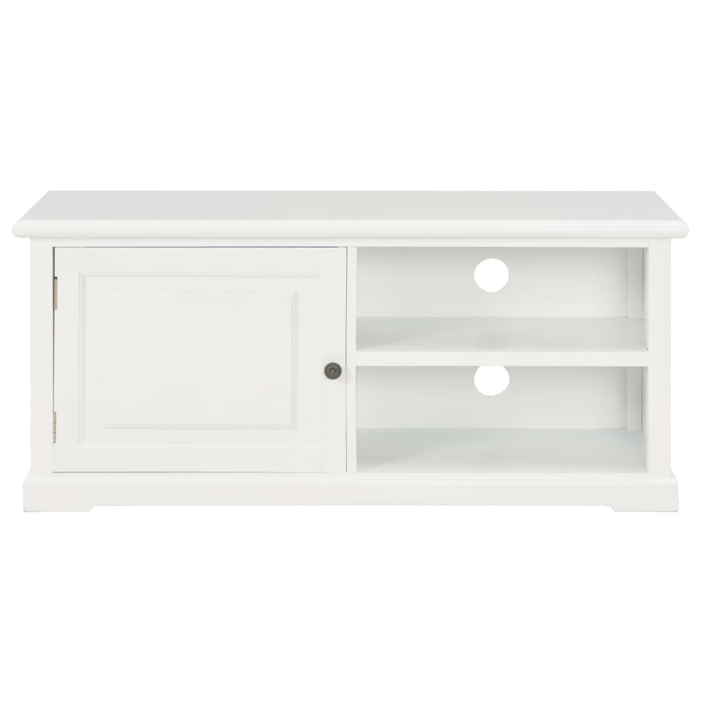 Comodă TV, alb, 90x30x40 cm, lemn GartenMobel Dekor