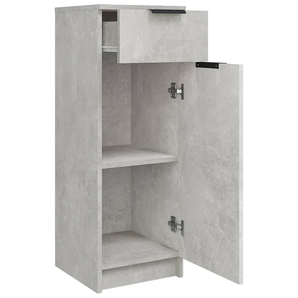 Dulap de baie, gri beton, 32x34x90 cm, lemn compozit GartenMobel Dekor