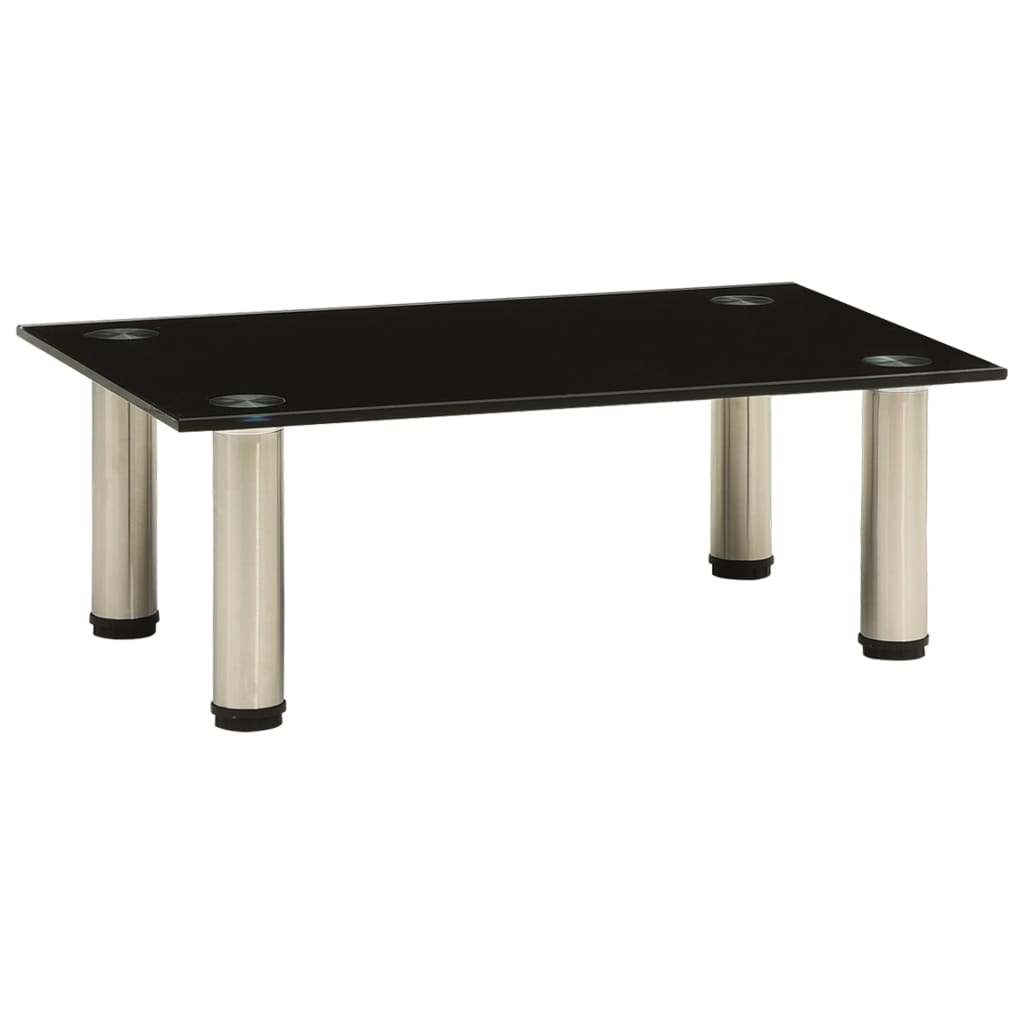 Suport TV, negru, 40 x 35 x 17 cm, sticlă securizată GartenMobel Dekor