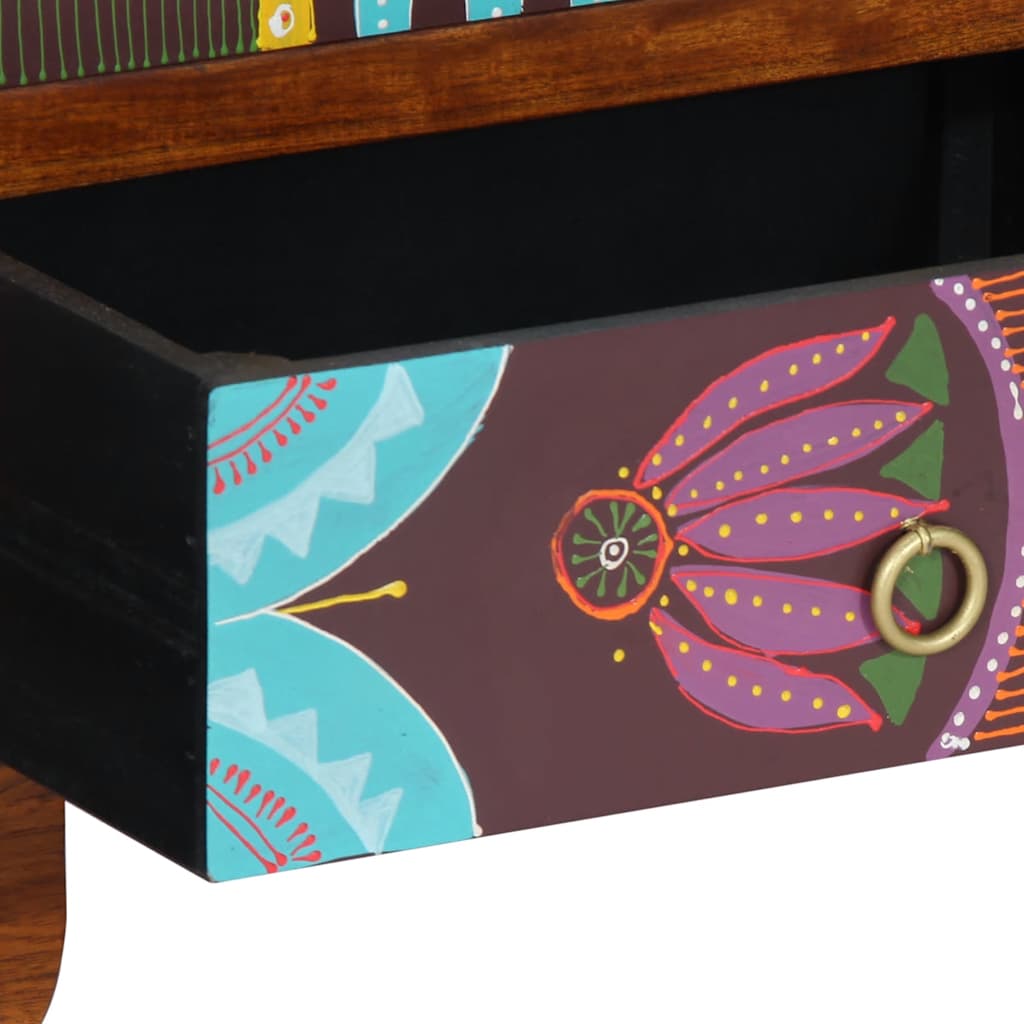 Bufetă multicolor 50x35x60 din lemn masiv de salcâm GartenMobel Dekor