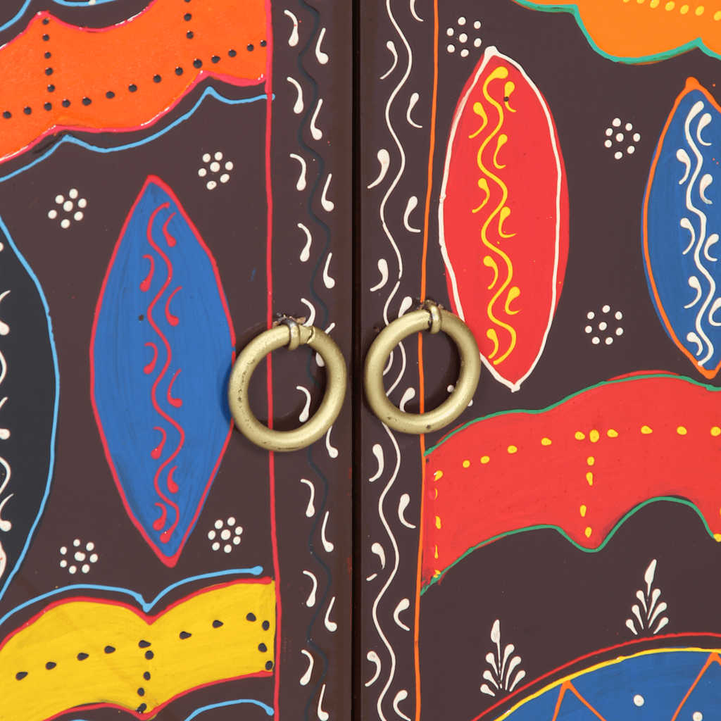 Bufetă multicolor 50x35x60 din lemn masiv de salcâm GartenMobel Dekor