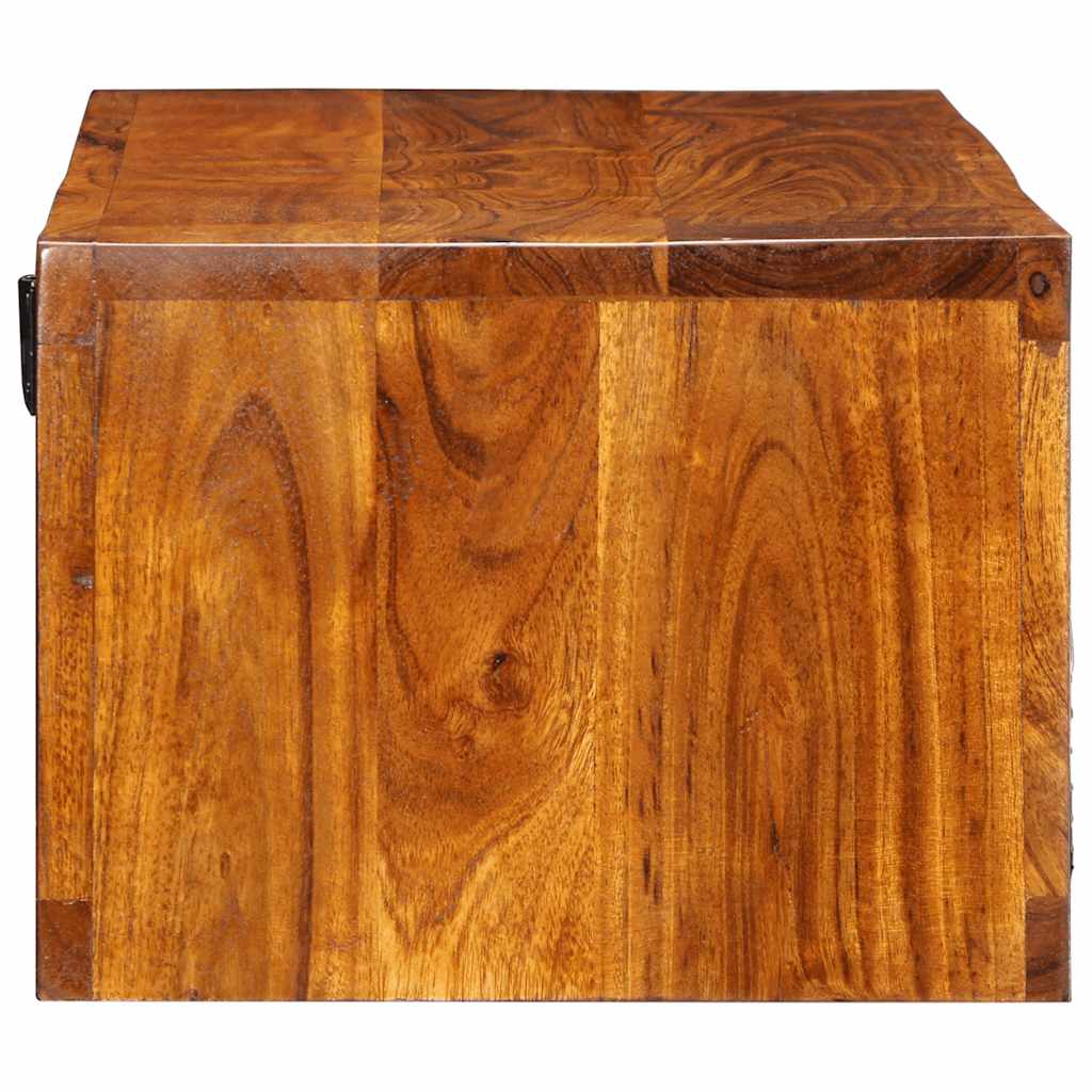 Dulap TV de perete multicolor 100x30x22 lemn masiv de salcam GartenMobel Dekor