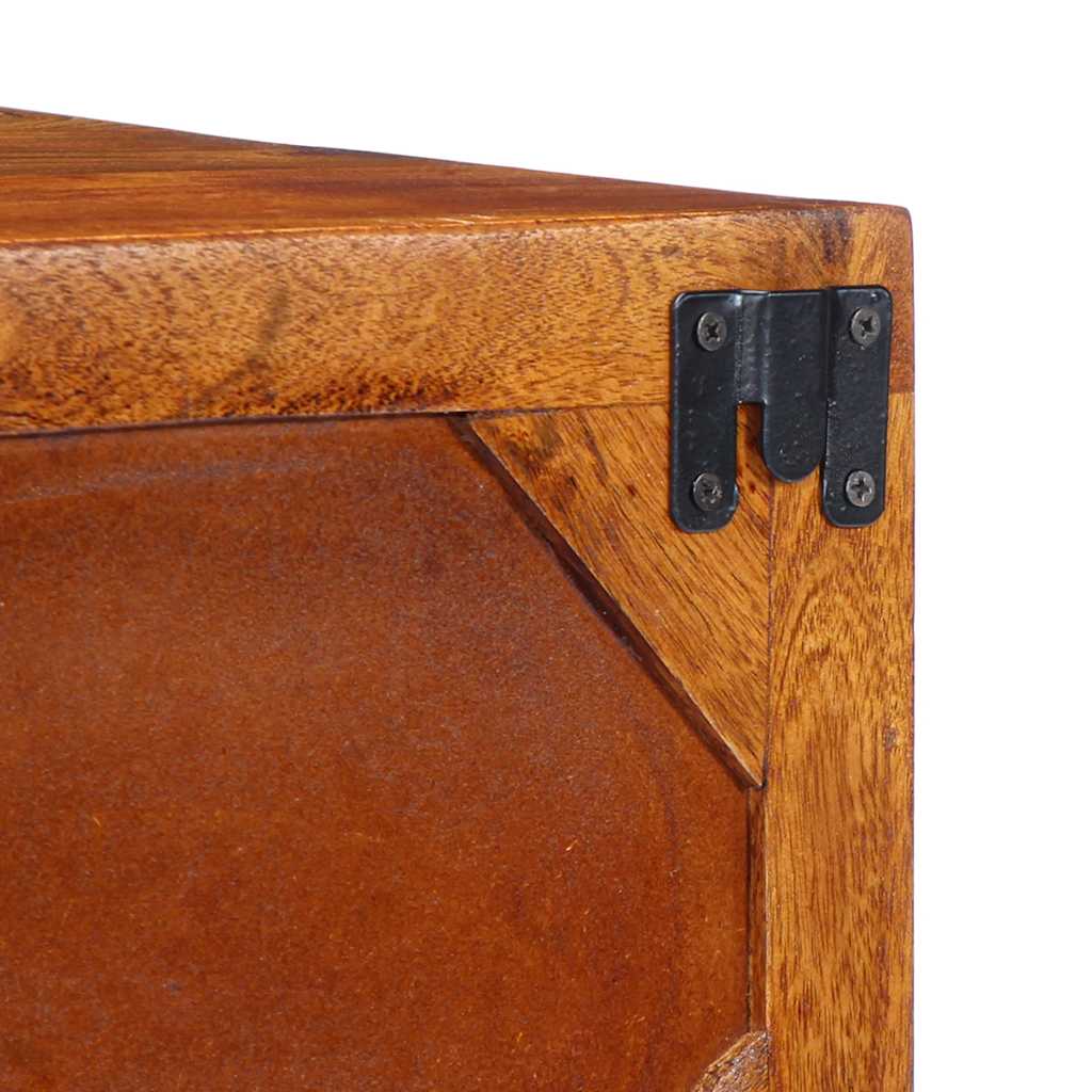 Dulap TV de perete multicolor 100x30x22 lemn masiv de salcam GartenMobel Dekor