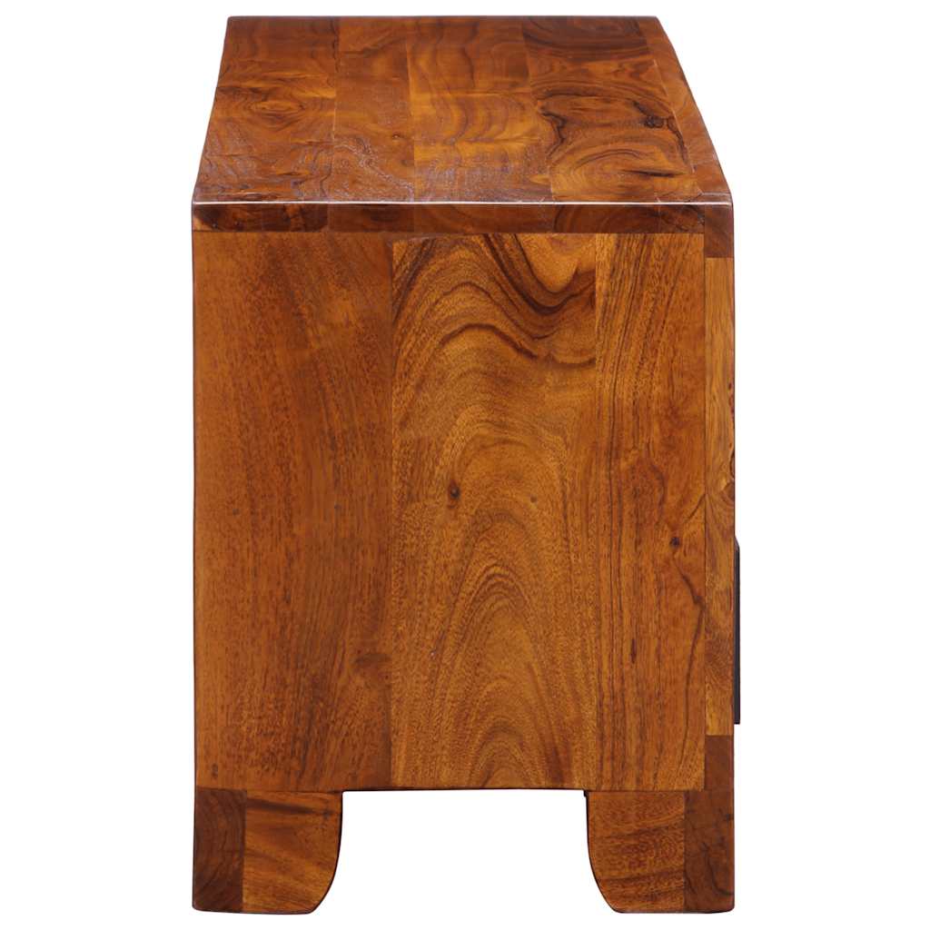 Dulap TV multicolor 110x30x40 din lemn masiv de salcam GartenMobel Dekor