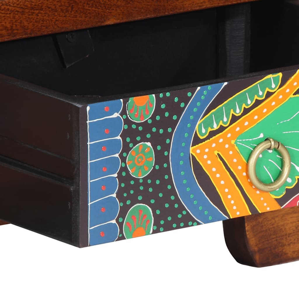 Dulap TV multicolor 110x30x40 din lemn masiv de salcam GartenMobel Dekor