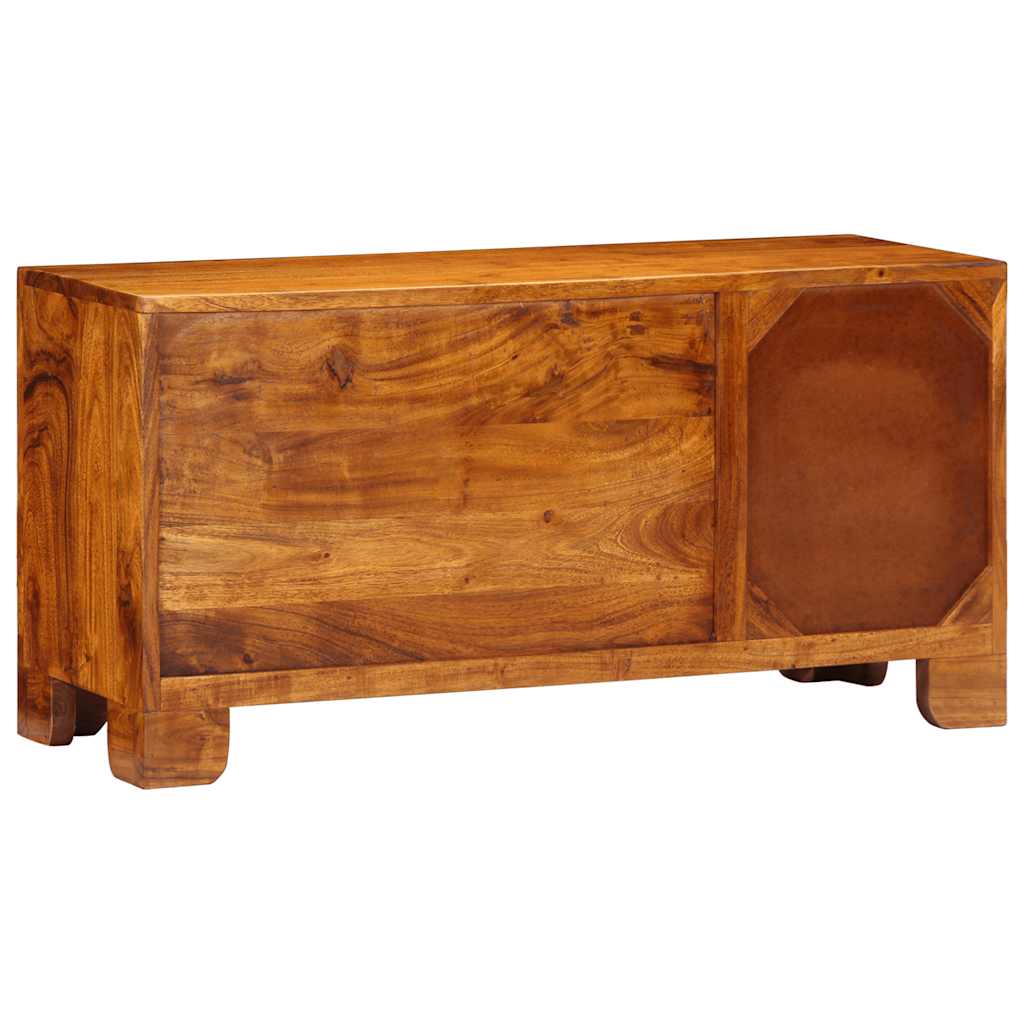Dulap TV multicolor 90x30x45 din lemn masiv de salcam GartenMobel Dekor