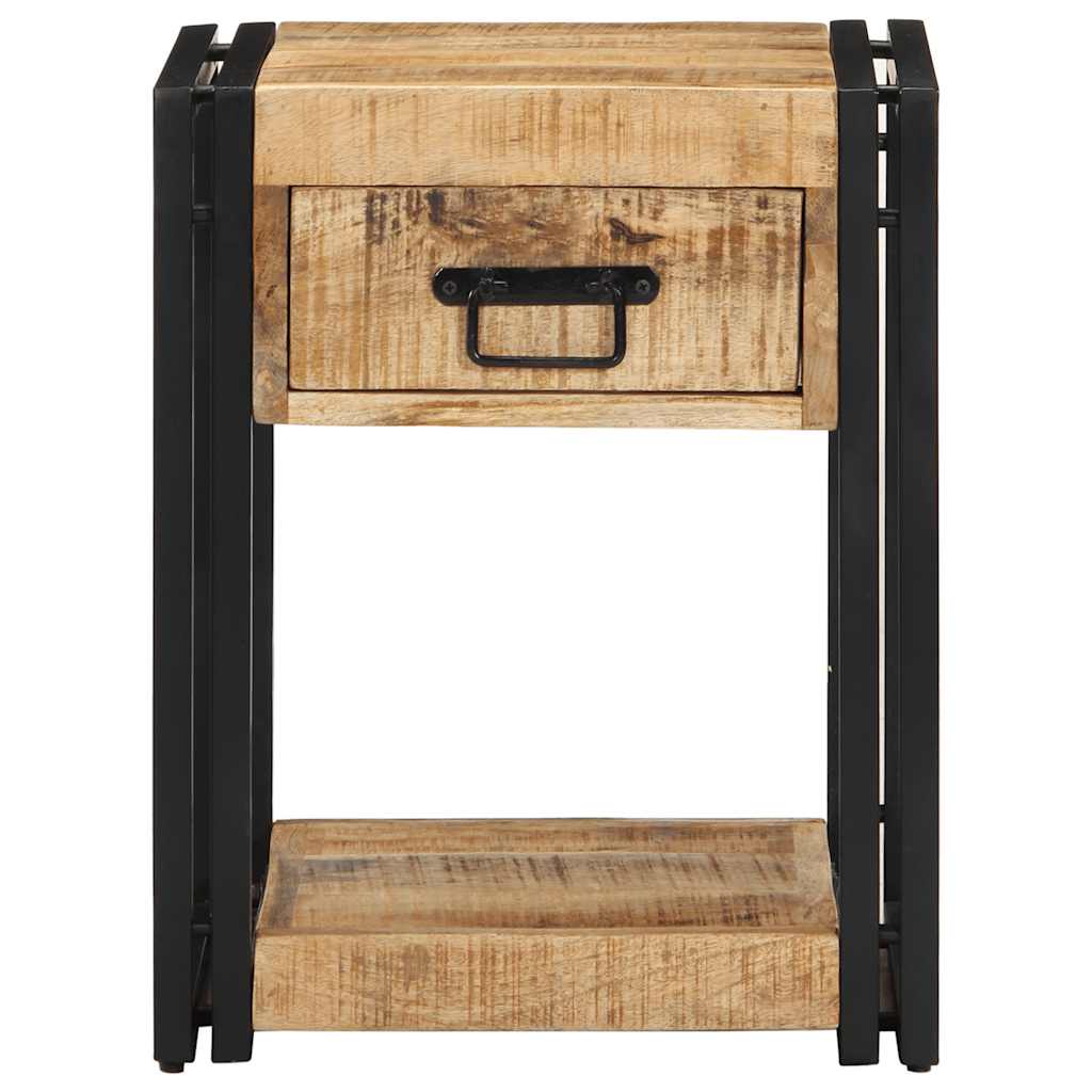 Noptiere 2 buc 40x35x50 cm lemn masiv de mango GartenMobel Dekor