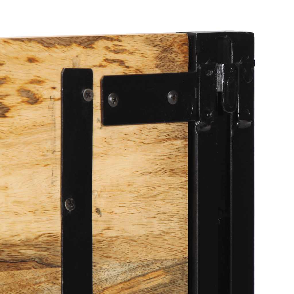 Tăblie 120 cm lemn masiv de mango și fier GartenMobel Dekor