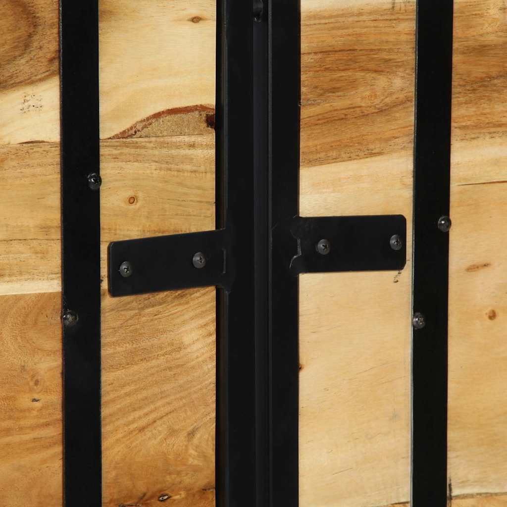 Tăblie 140 cm lemn masiv de salcâm și fier GartenMobel Dekor