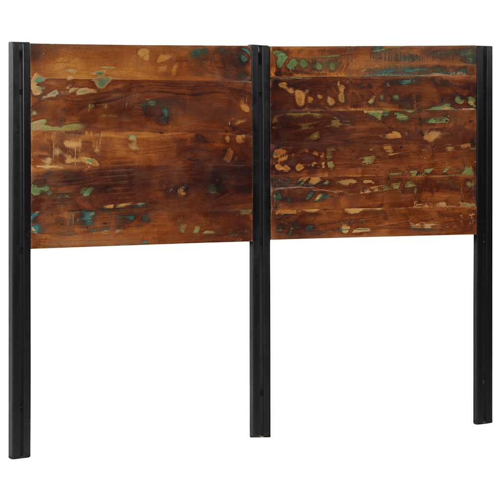 Tăblie de pat 140 cm lemn masiv recuperat și fier GartenMobel Dekor