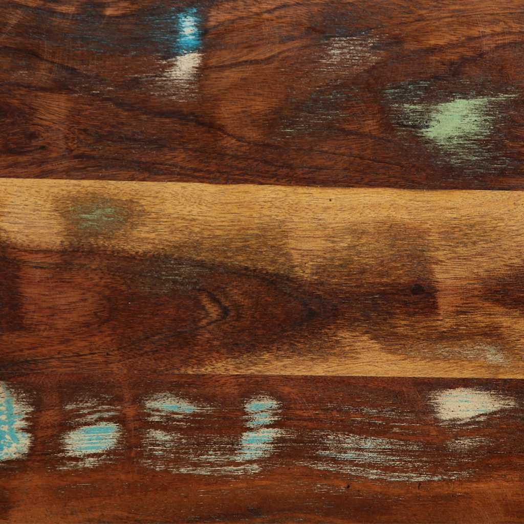 Tăblie de pat 140 cm lemn masiv recuperat și fier GartenMobel Dekor