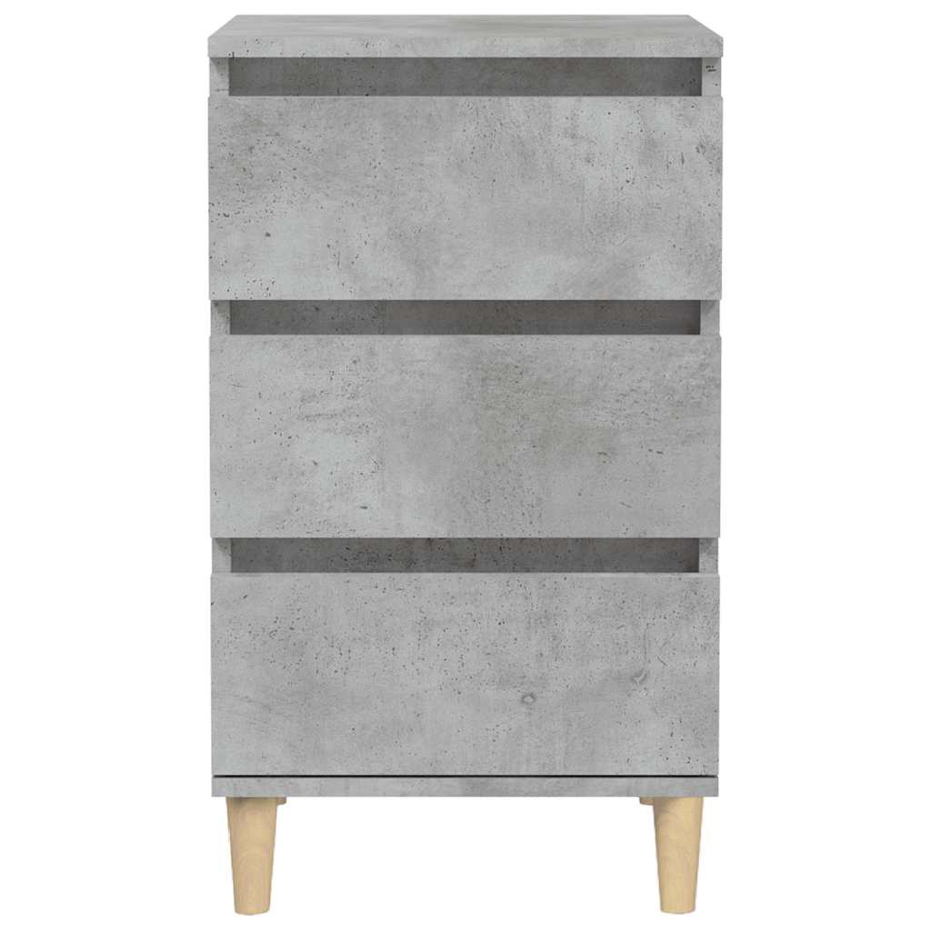 Noptieră, gri beton, 40x35x70 cm, lemn prelucrat GartenMobel Dekor