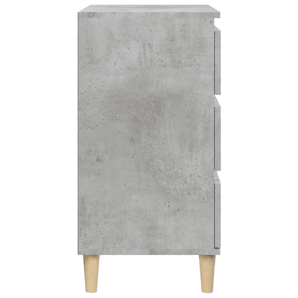 Noptieră, gri beton, 40x35x70 cm, lemn prelucrat GartenMobel Dekor