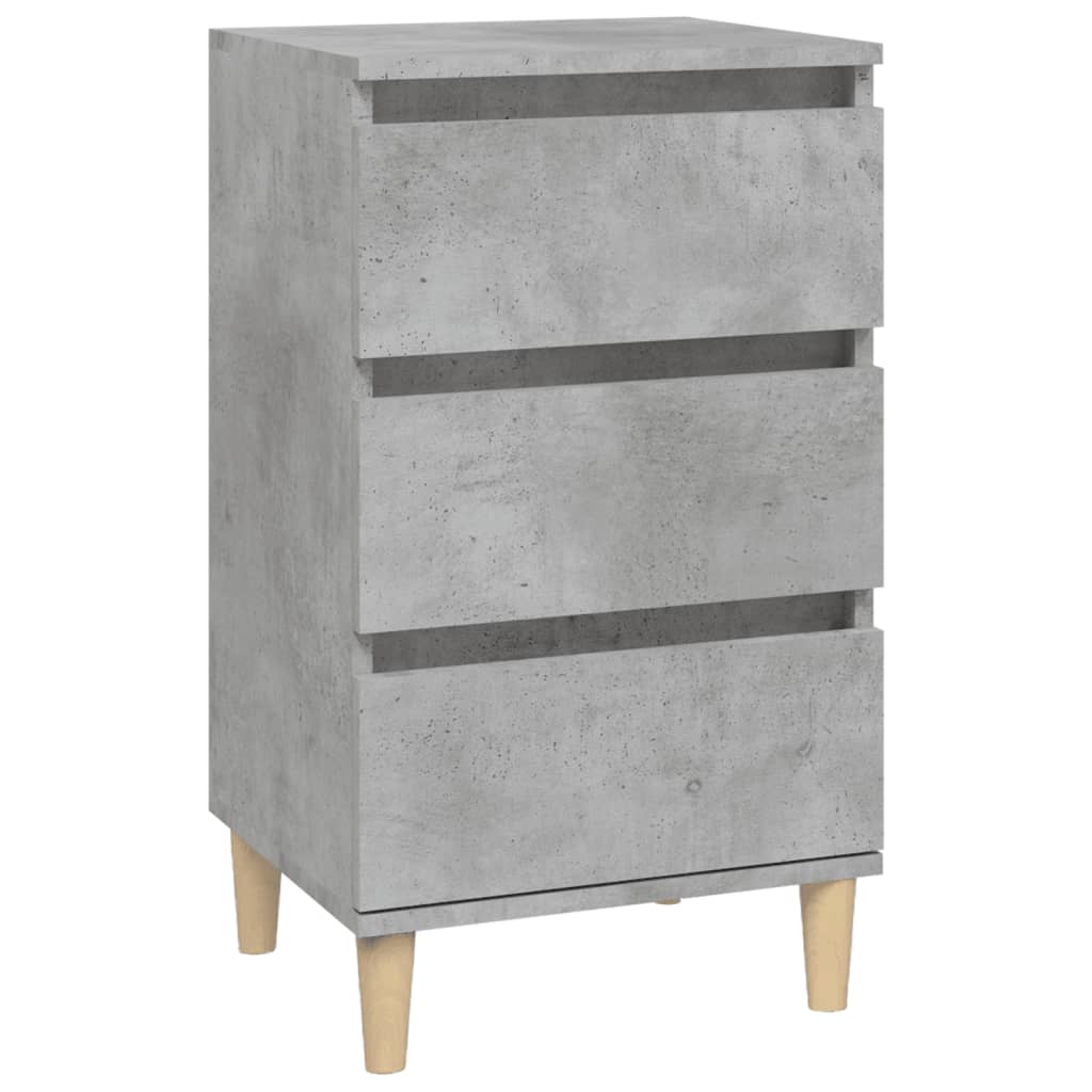 Noptieră, gri beton, 40x35x70 cm, lemn prelucrat GartenMobel Dekor