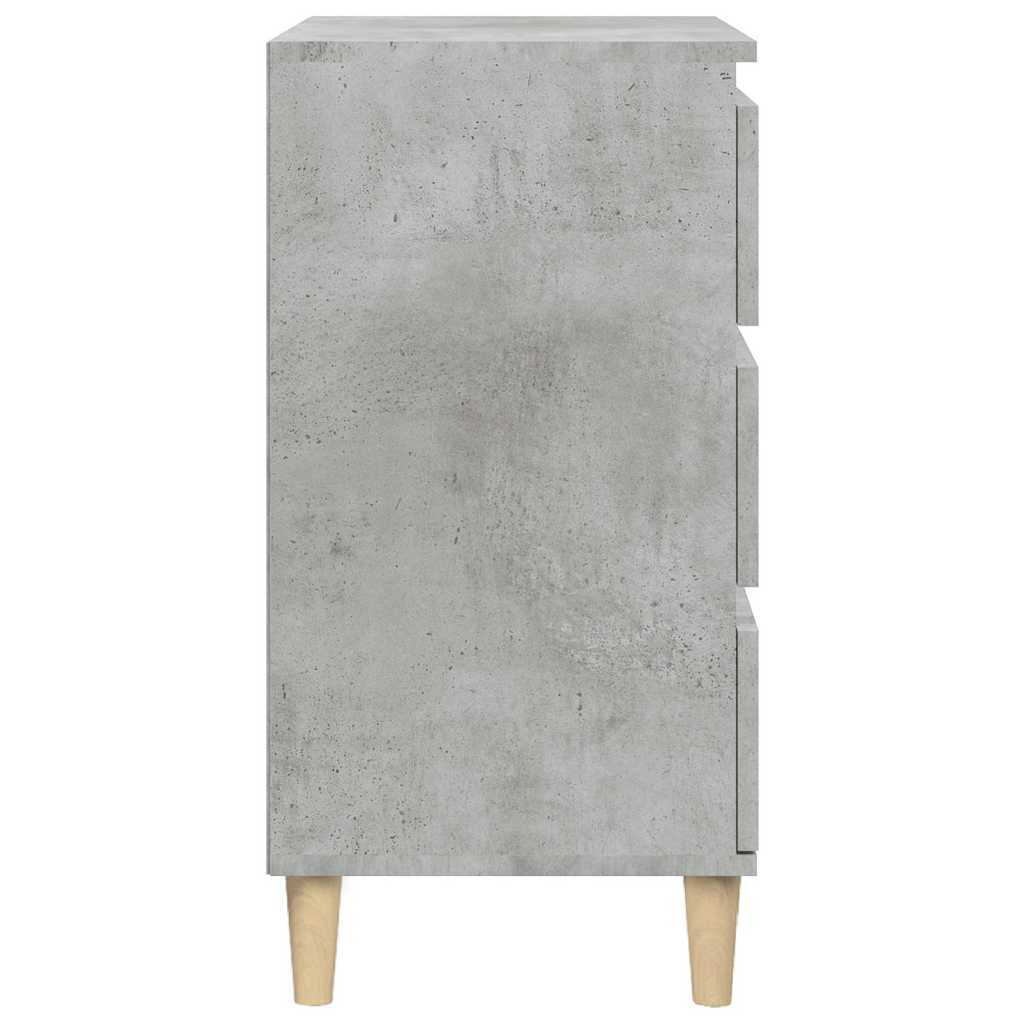 Noptieră, gri beton, 40x35x70 cm, lemn prelucrat GartenMobel Dekor