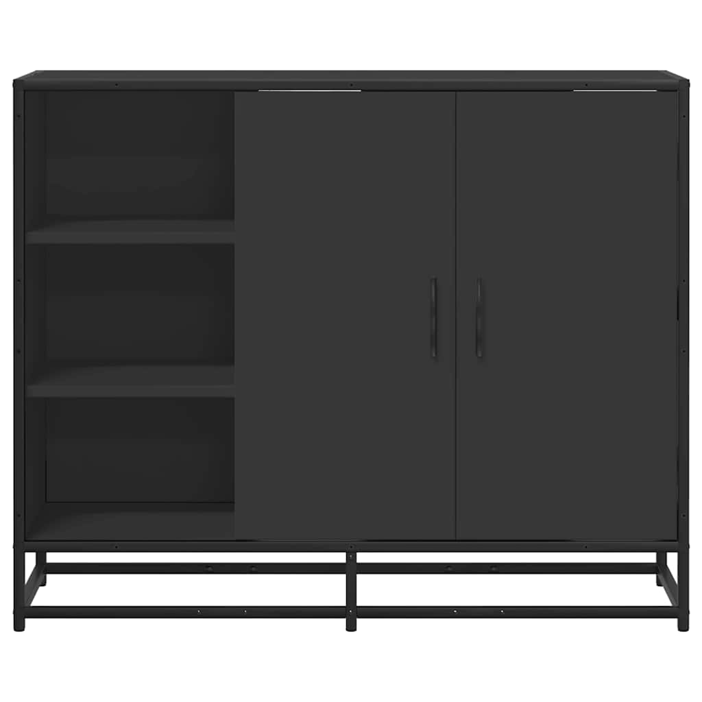 Servantă, negru, 92x35x76 cm, lemn prelucrat GartenMobel Dekor
