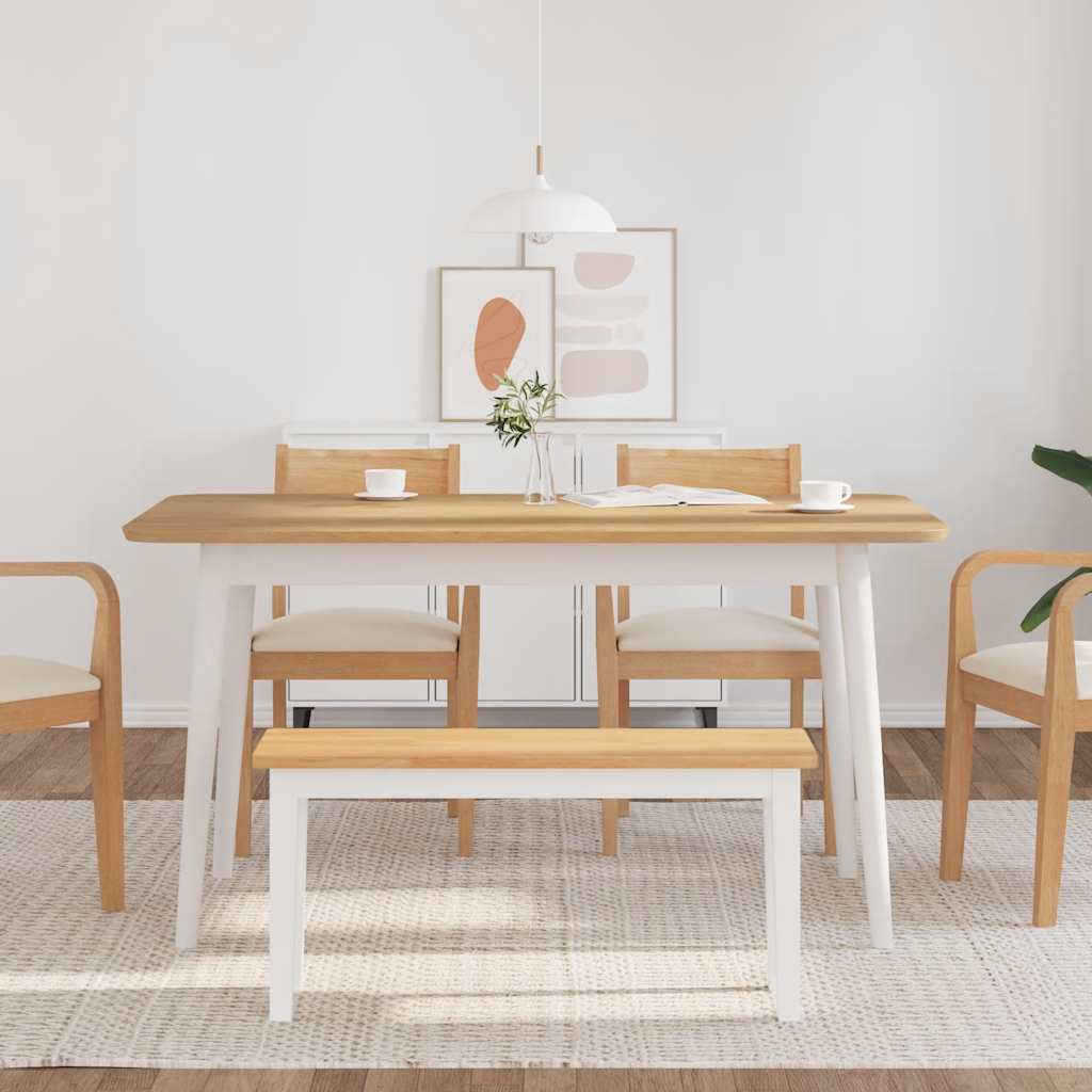 Bancă 90 cm din lemn masiv cauciuc GartenMobel Dekor