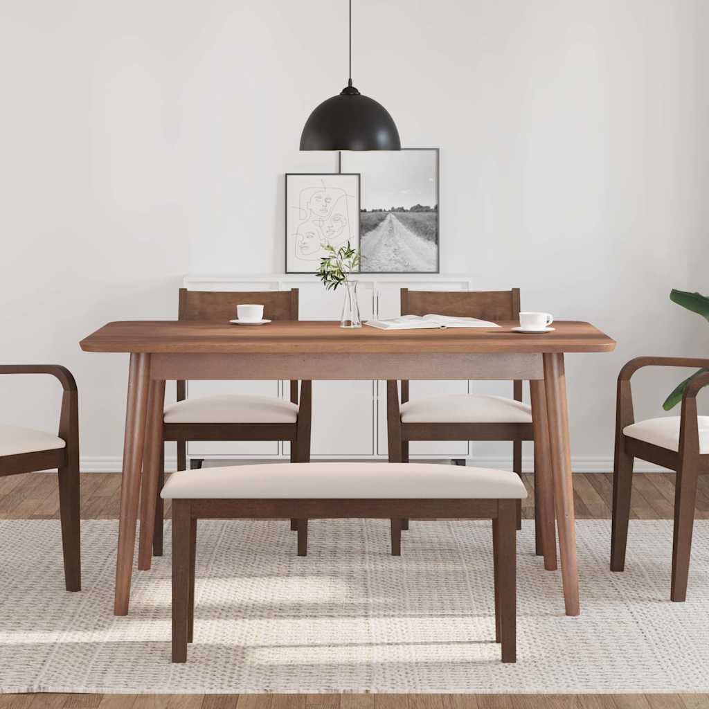 Bancă 90 cm maro din lemn masiv cauciuc GartenMobel Dekor