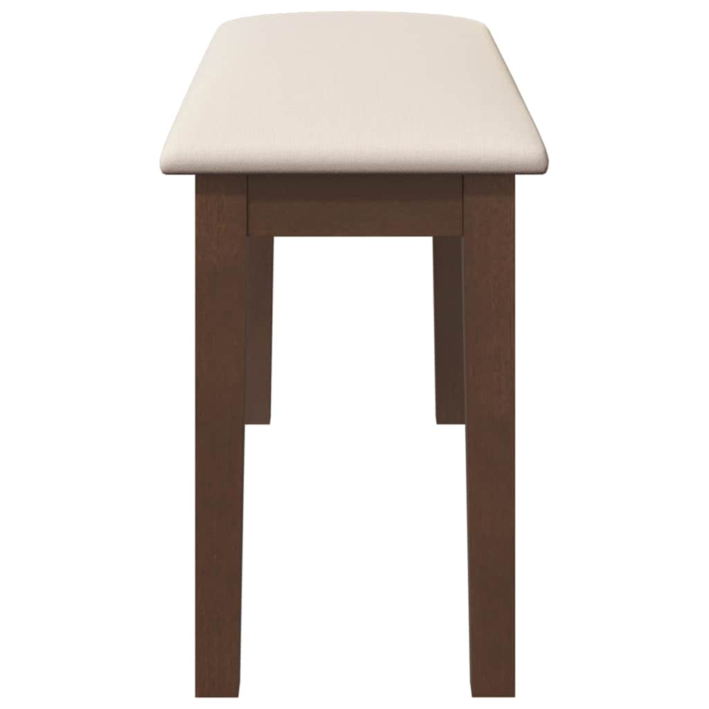 Bancă 90 cm maro din lemn masiv cauciuc GartenMobel Dekor