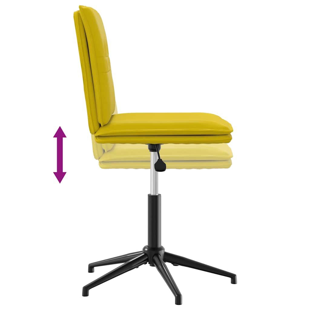 Scaun de sufragerie, galben, catifea GartenMobel Dekor