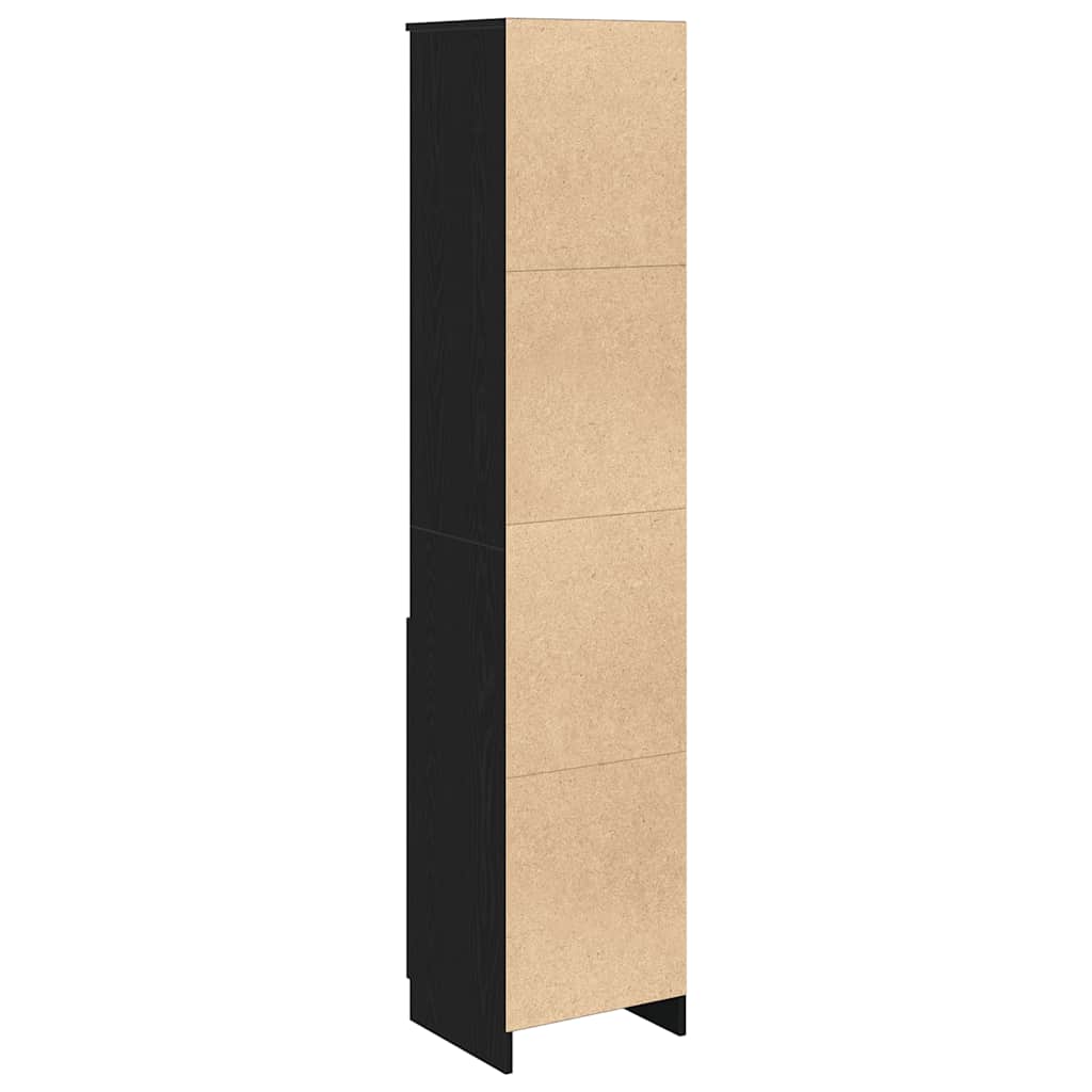 Tablou Stejar negru 37,5x35x180 cm Lemn prelucrat GartenMobel Dekor