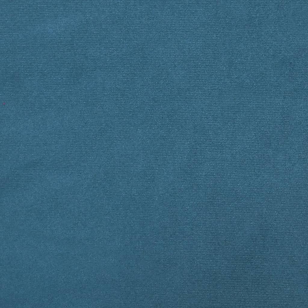 Pat de zi cu saltea, albastru, 90x200 cm, catifea GartenMobel Dekor