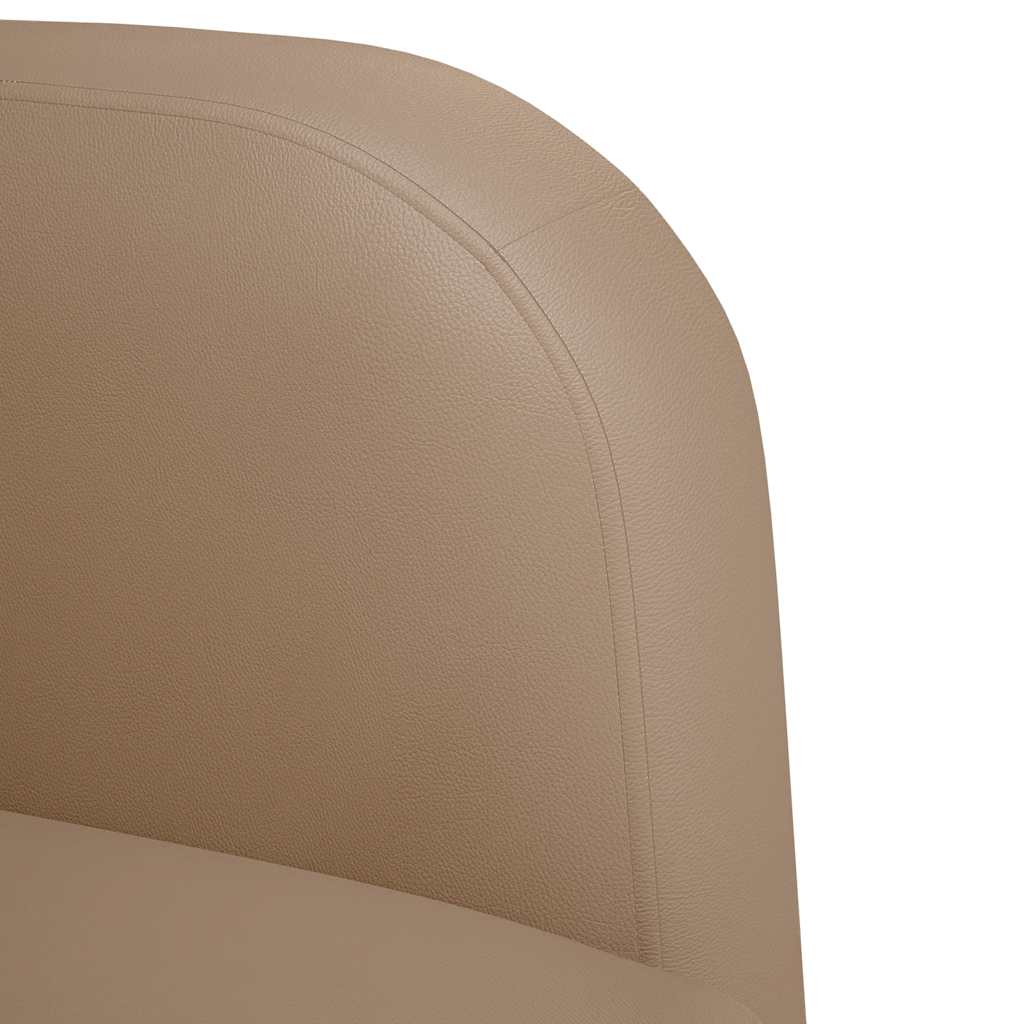 Canapea scaun cu cotiere Cappuccino 54 cm piele artificială GartenMobel Dekor