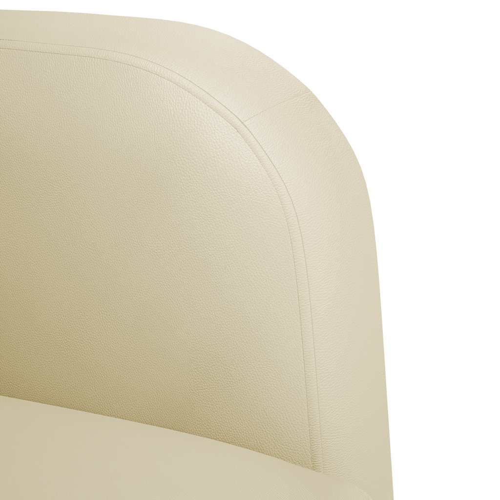 Canapea scaun cu cotiere crem 54 cm piele artificială GartenMobel Dekor