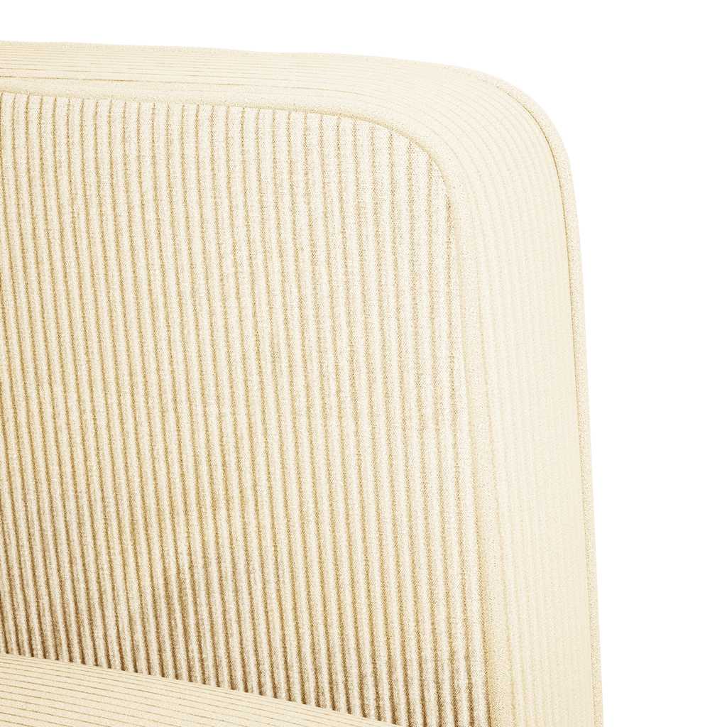Canapea scaun cu cotiere crem 54 cm țesătură velur GartenMobel Dekor
