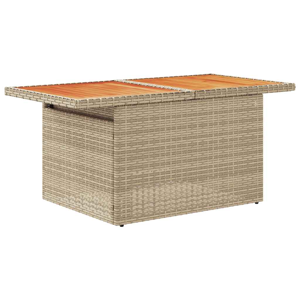 Set canapele de grădină cu perne, 10 piese, bej, poliratan GartenMobel Dekor