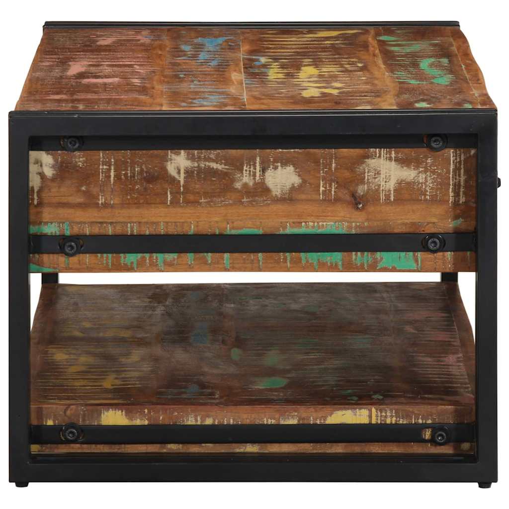 Masuta de cafea multicolora 90x50x38 cm lemn masiv recuperat GartenMobel Dekor