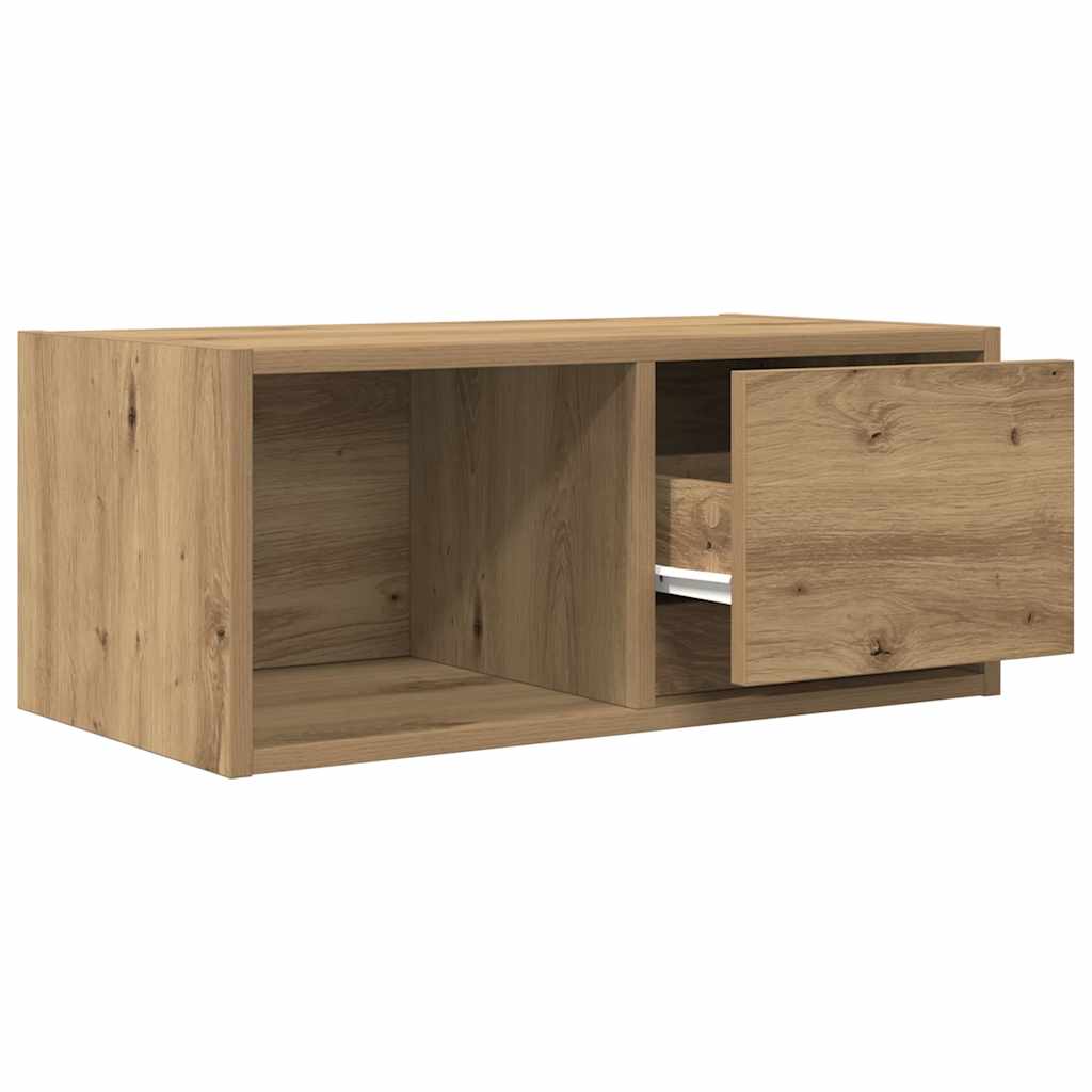 Dulap TV Artisan Stejar 60x31x25,5 cm Lemn prelucrat GartenMobel Dekor