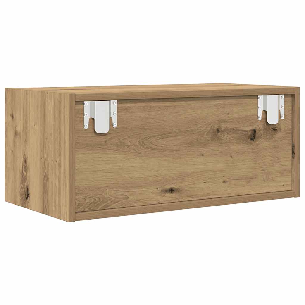 Dulap TV Artisan Stejar 60x31x25,5 cm Lemn prelucrat GartenMobel Dekor