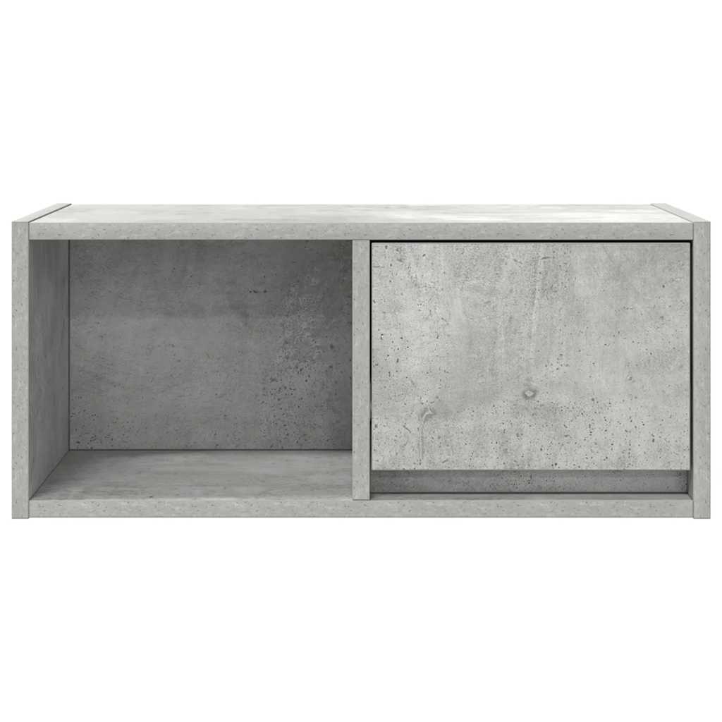 Dulap TV Beton Gri 60x31x25,5 cm Lemn prelucrat GartenMobel Dekor