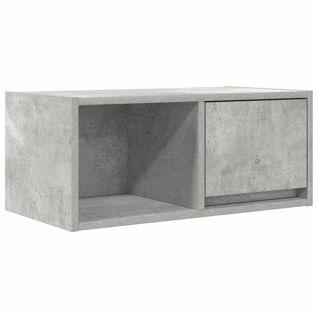 Dulap TV Beton Gri 60x31x25,5 cm Lemn prelucrat GartenMobel Dekor