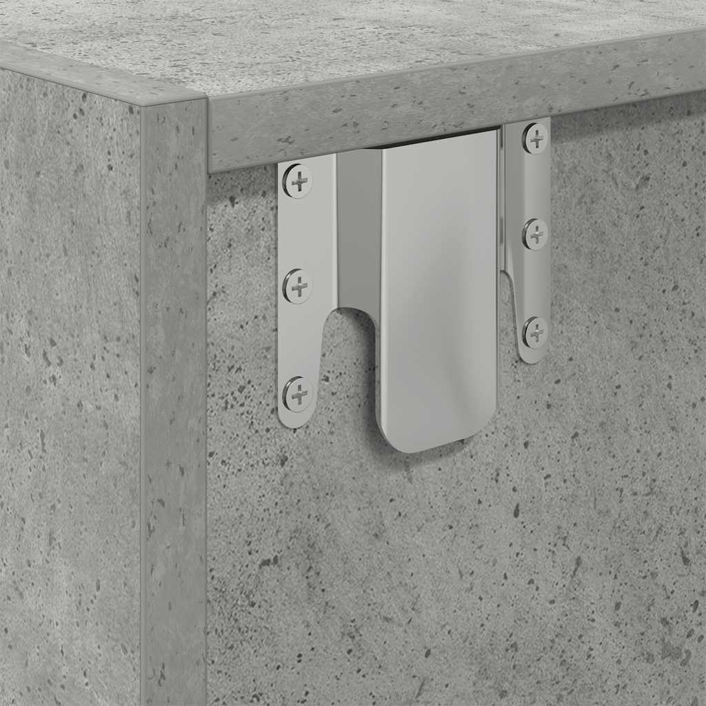 Dulap TV Beton Gri 60x31x25,5 cm Lemn prelucrat GartenMobel Dekor