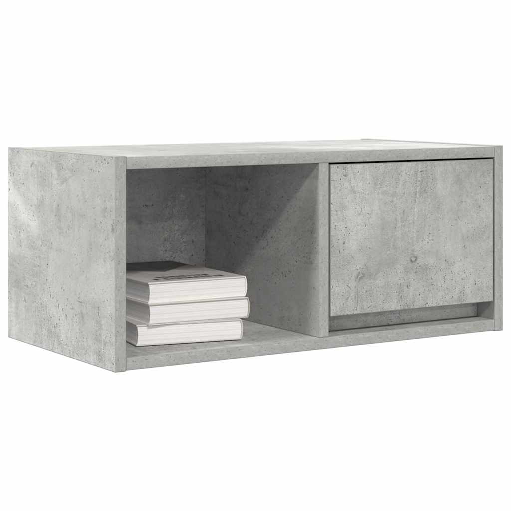 Dulap TV Beton Gri 60x31x25,5 cm Lemn prelucrat GartenMobel Dekor