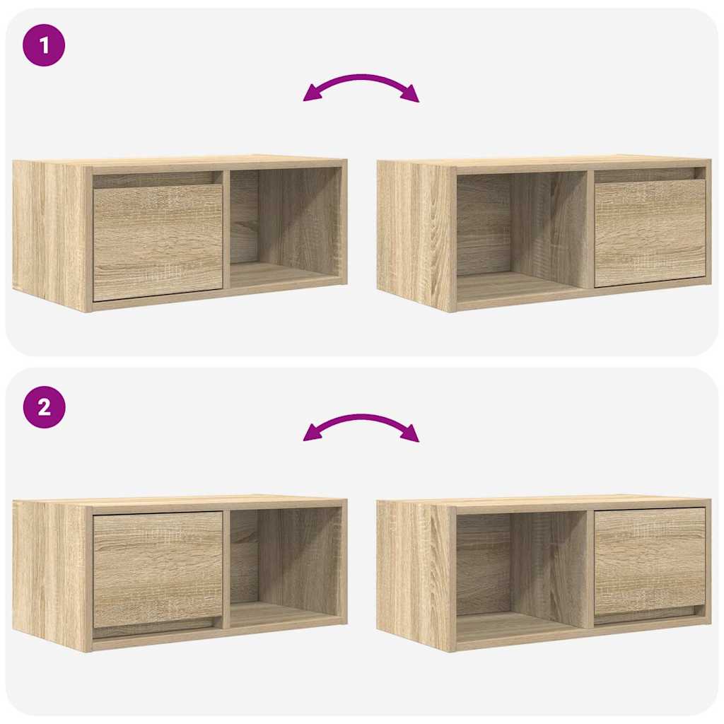 Dulap TV Stejar Sonoma 60x31x25,5 cm Lemn prelucrat GartenMobel Dekor