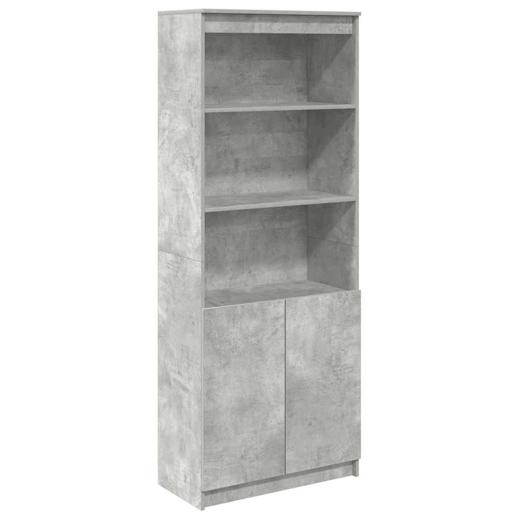 Dulap înalt, gri beton, 70x35x180 cm, lemn prelucrat GartenMobel Dekor
