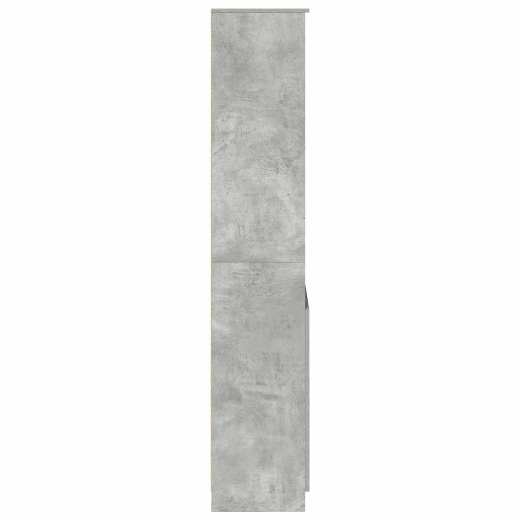 Dulap înalt, gri beton, 70x35x180 cm, lemn prelucrat GartenMobel Dekor